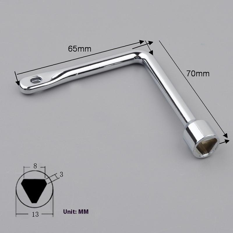 Universal Multi-purpose Wrench KEY For Train Electrical Elevator Cabinet Valve Alloy Multi-purpose Triangular Key