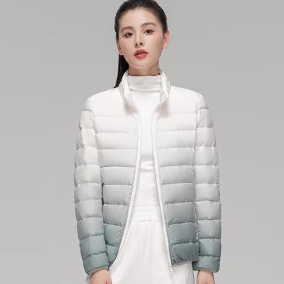 Sanjixian TP9124 Women's Gradient Lightweight Stand Collar Down Jacket