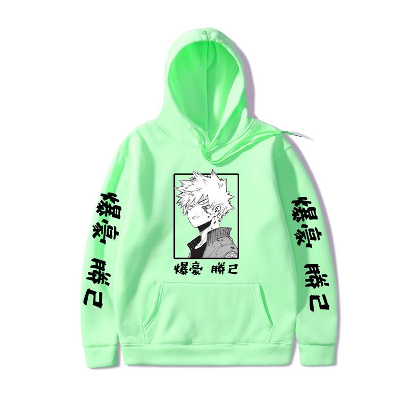 No Hero Academia Kaminari Denki Hoodies Autumn Winter Fleece Streetwear