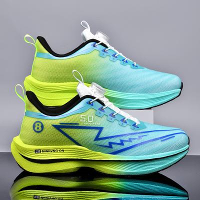 8Pro Rotating Button Male and Female Middle School Students Physical Testing Sports Shoes Shock Absorption Rebound Outdoor Carbon Board Running Shoes