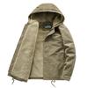 Jacket Men's Hooded Fleece Warm Outdoor Casual Cotton Jacket Japanese Tooling Upper Clothes