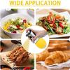 200ML Stainless Steel Spray Bottle Transparent Glass Press Type Oil Bottle Food Grade Portable Barbecue Air Frying Pan Baking