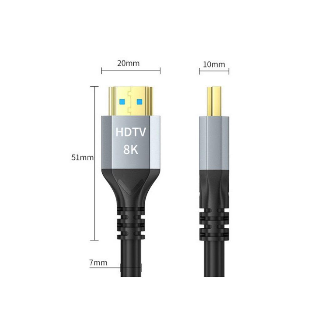 HDMI 8K 60Hz HD Cable, Monitor, TV, Laptop, Projector, Set-top Box Cable