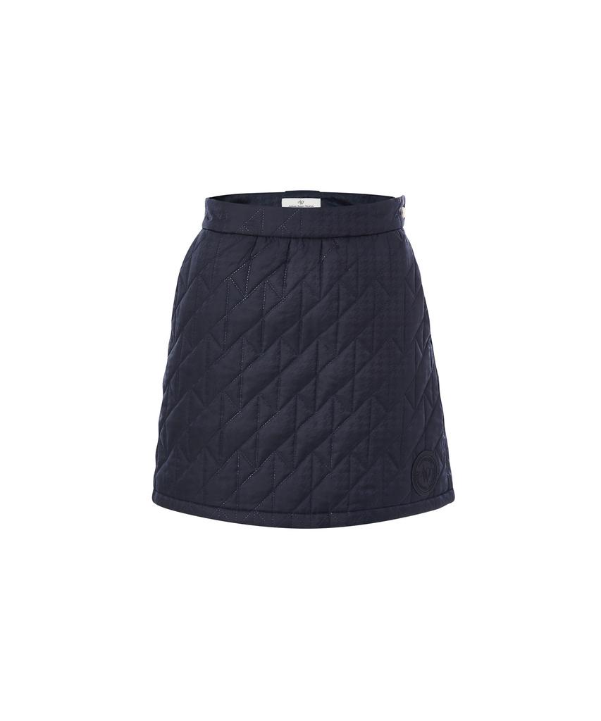 Aow Houndtooth Jqd Quilting Skirt