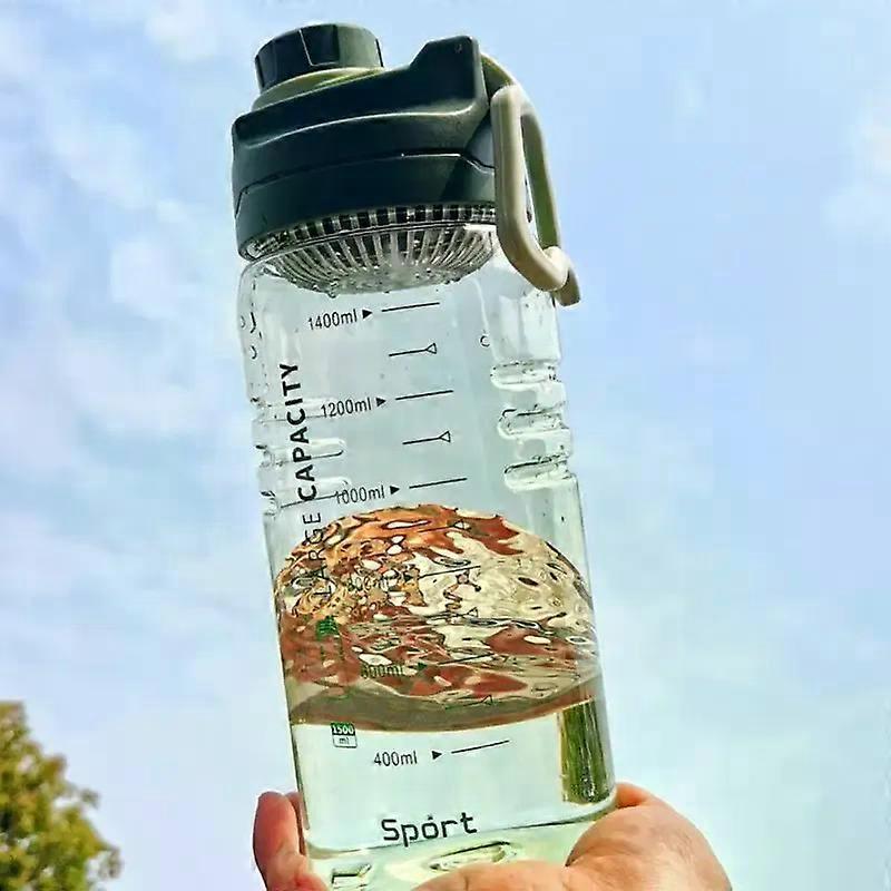 1500ml Large Capacity Plastic Water Bottle Portable Sport Travel Water Cup Tea Coffee Cup Kitchen Transparent