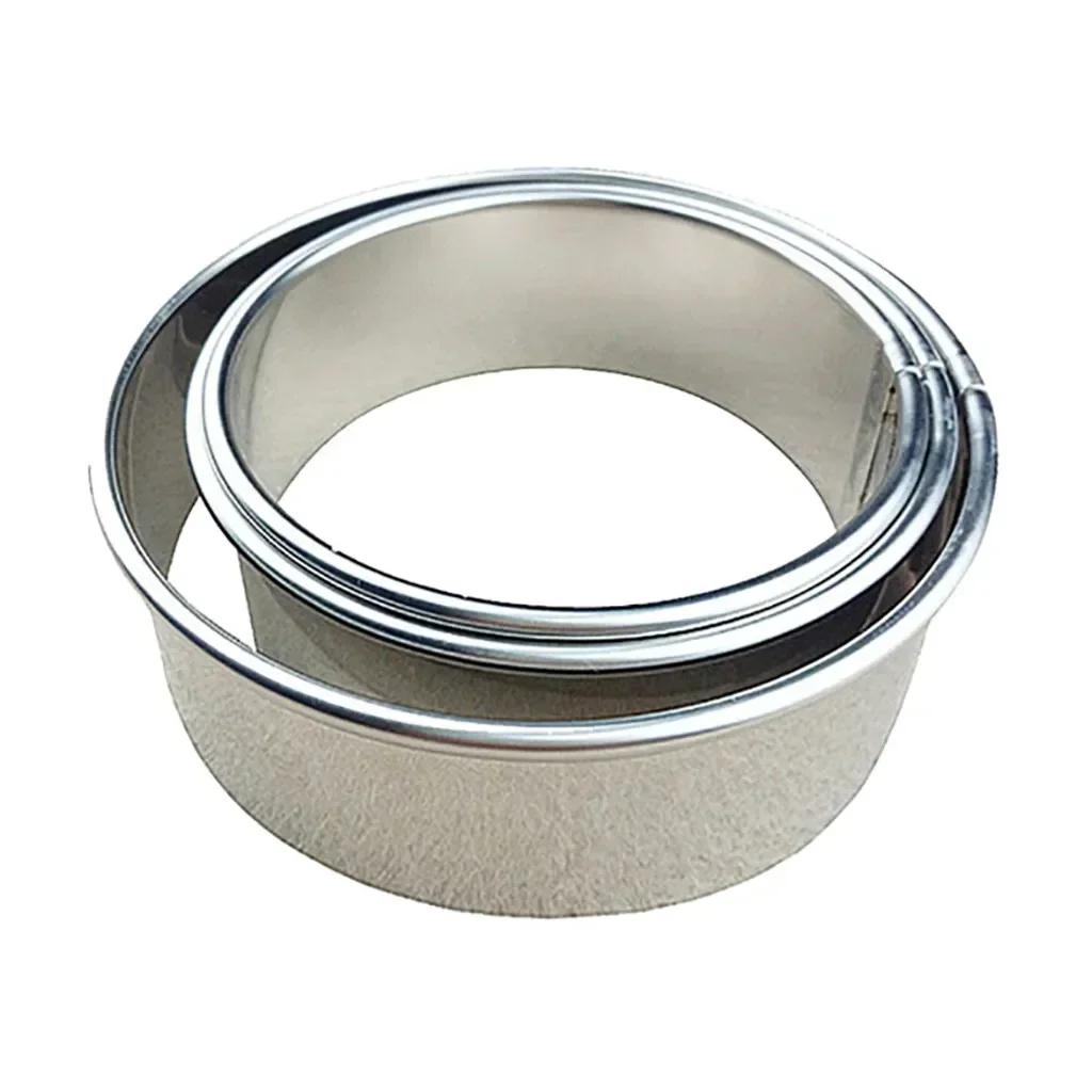 3Pcs/Set Stainless Stee Round Dough Cutter DIY Dumplings Skin Mold Flower Shaped Cookie Pastry Maker Biscuit Circle Ring Mould