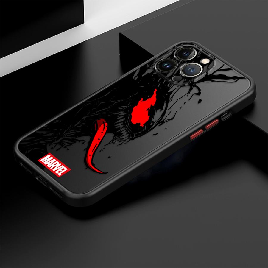 Marvels Spider-Man Venom Rückseite Handyhülle für iPhone 17 Pro Max 17e Air 7 8 SE 14 XS XR 13 Mini 12 16 Plus 11 15
