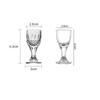 10ml/15ml 12pcs Spirits Cup Whiskey Glasses Luxury Baijiu Goblet Drinkware Transparent High Footed Wine Glass Exquisite Gifts