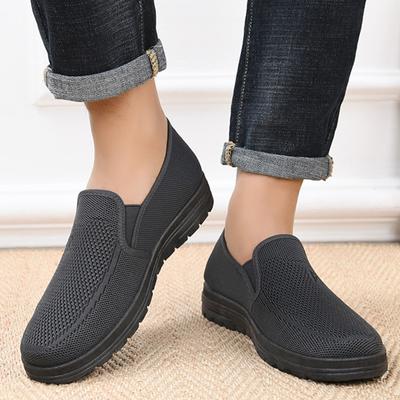 Mocassins confortables à tige basse pour hommes - Chaussures de marche respirantes, antidérapantes, durables et décontractées adaptées aux activités de plein air au printemps et en automne