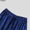 INCERUN Men Elastic Waist Leopard Casual Party Loose Long Pants Trousers