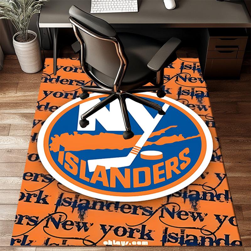 Islanders Hockey Pride Floor Mat for Living Room, Game Rooms, Office, Bedroom, Office Floor Mat Playful Design, Christmas fan gifts