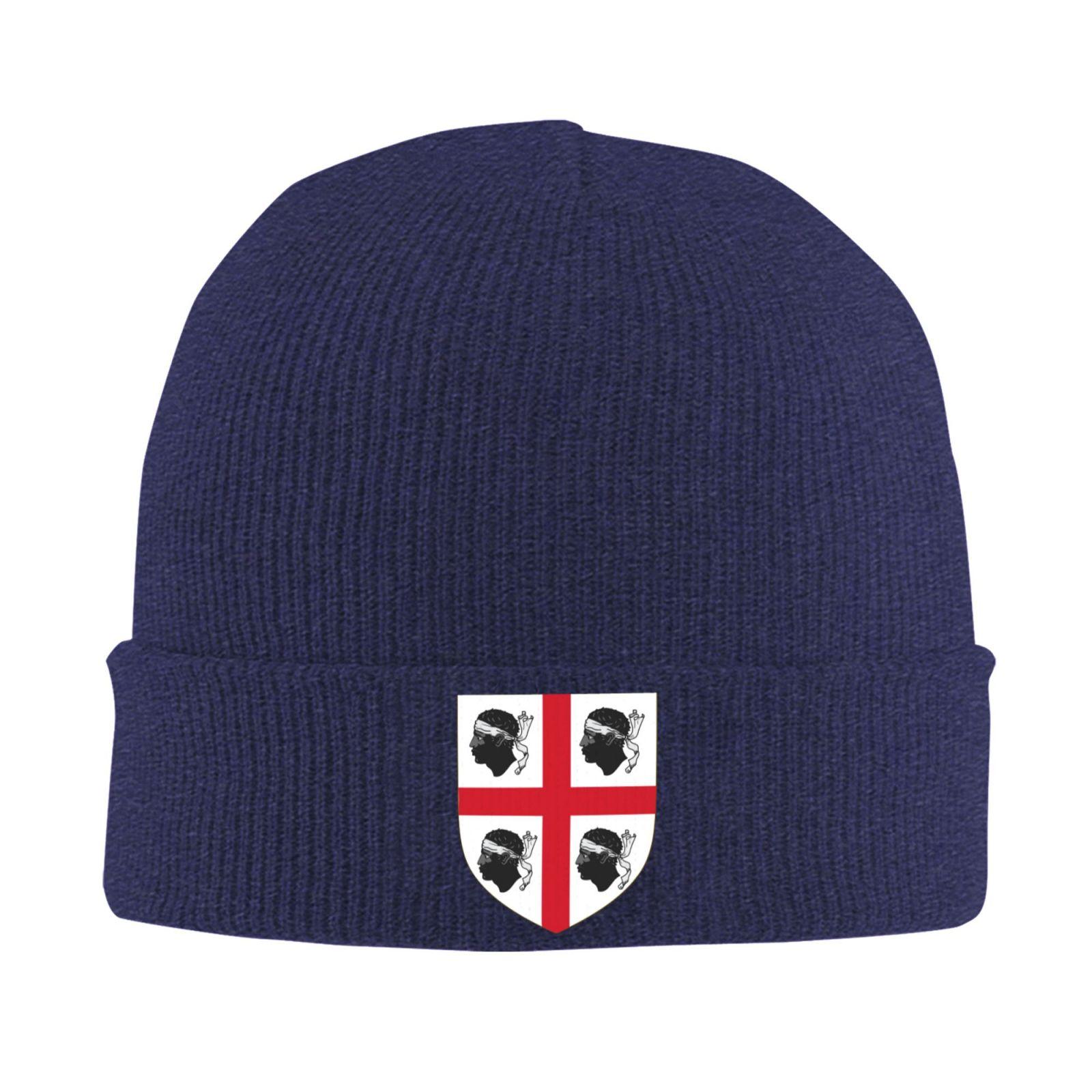 

The Emblem of Sardinia Warm Knitted Cap Fashion Bonnet Hat Autumn Winter Outdoor Beanies Hats for Unisex