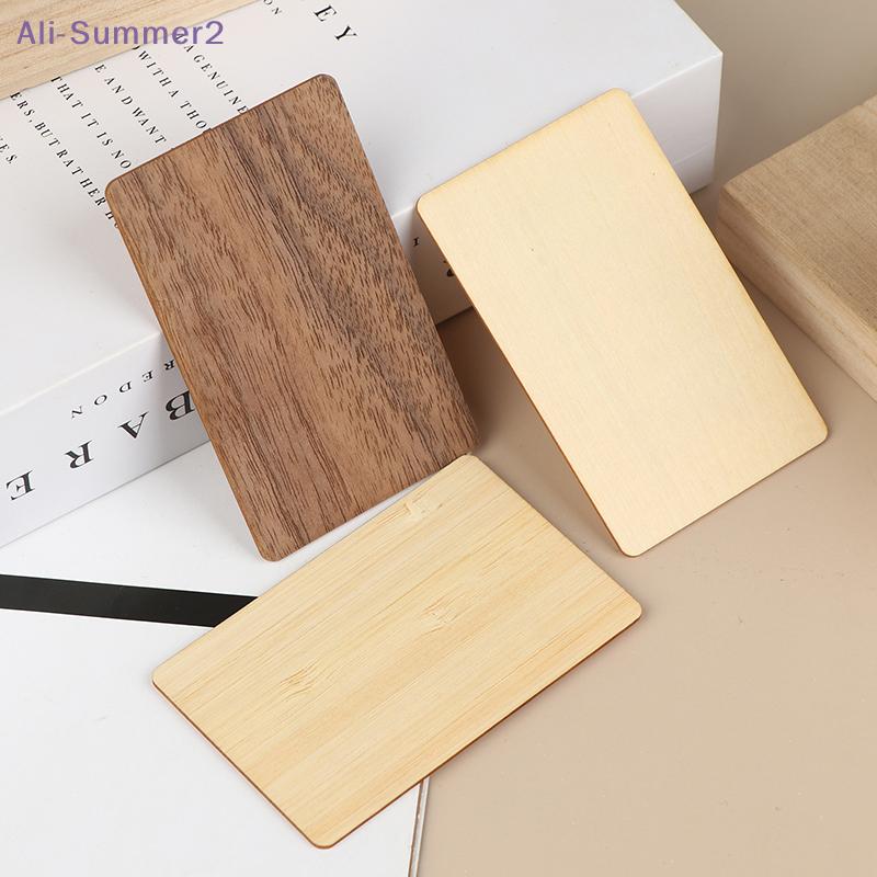 {Estate2} Scheda NFC Vuota in Legno 13.56MHZ Tag RFID 504Byte Chip 215Ntag Tessera Associativa Contactless Riconoscimento Sociale Scheda Laser