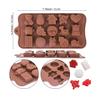 Luxer Silicone Chocolate Molds for Candy or Jelly, 15 Figurines Toys, 21x10.7 cm