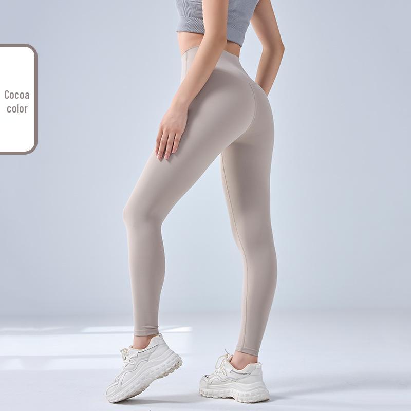 

High Waist Seamless Yoga Pants: Peach Lift, Women s Tight Sportswear XL (suggested under 160 lbs)