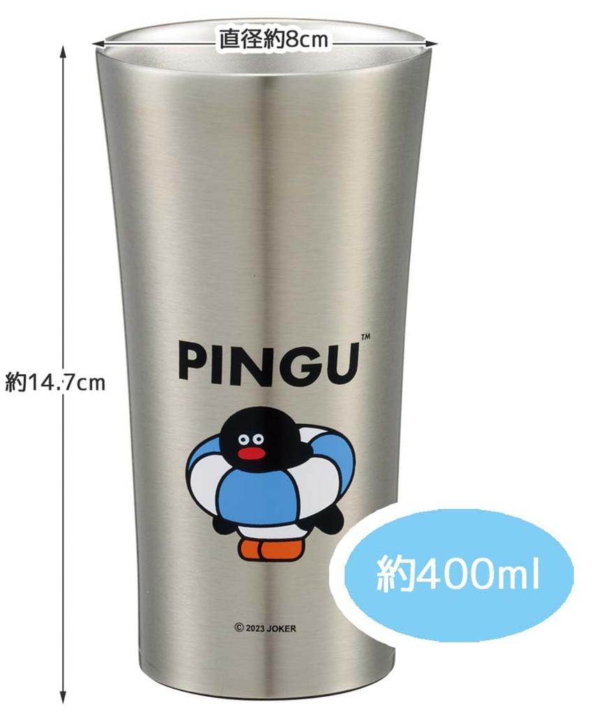 Skater Insulated Stainless Steel Tumbler, 400ml, Pingu x Seiji Matsumoto, STB4N-A
