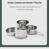 Miss Yizi Portable Outdoor Stainless Steel Cookware Set