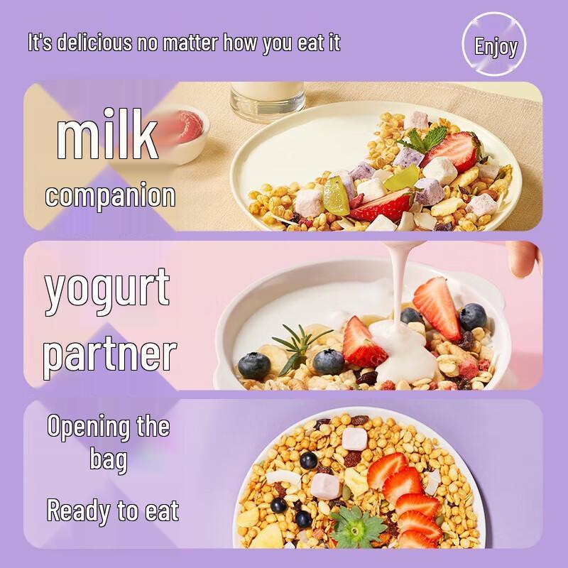 O'Zack Low-Fat Instant Fruit Yogurt Granola Cereal 200g