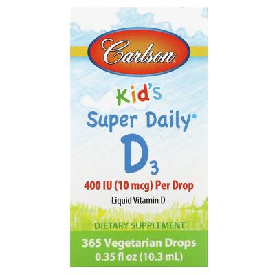 Kids' Super Daily® D3, 10 Mcg (400 IU), 0.35 Fl Oz (10.3 Ml)