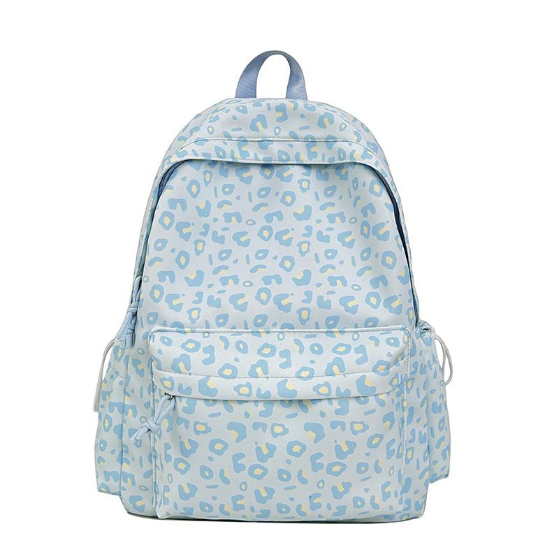 Schulranzen Japanischer Leopardenmuster Schulranzen Mädchen Weich Mädchen Mode Trend Rucksack Klein Frisch Schulranzen Mittelschule Rucksack