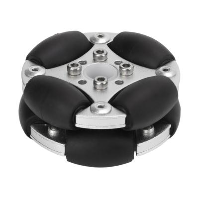 48 mm dobbel aluminiumslegering omnidireksjonelt hjul, lastekapasitet 3 kg, for robotkonkurranse
