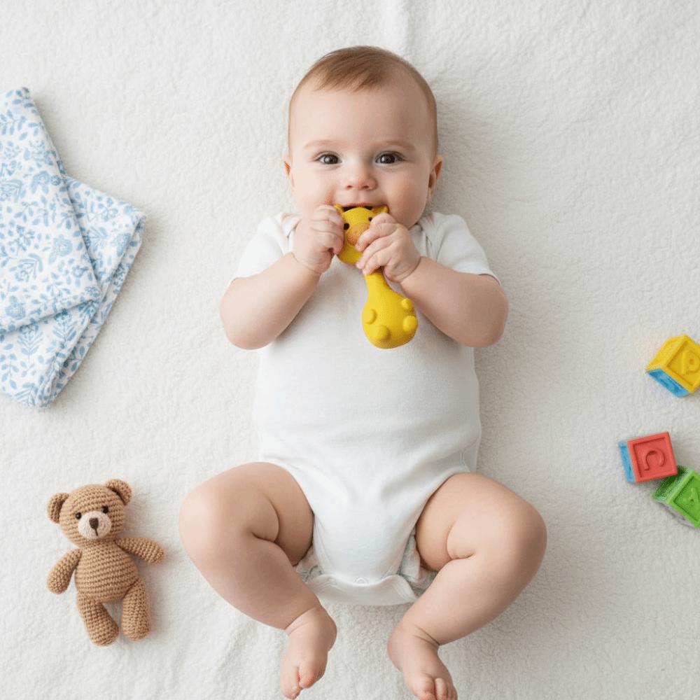 Food-Grade Silicone Baby Silicone Teether Toys Cartoon Shape Baby Chewing Toy Children