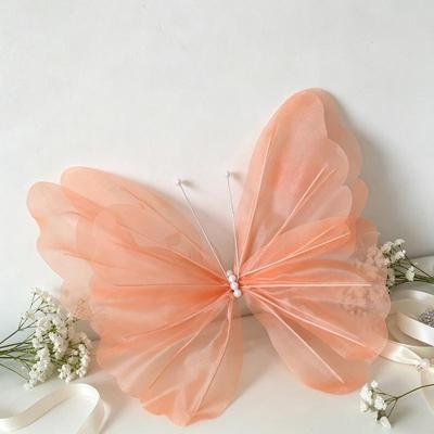 45-50Cm Big Simulation Butterfly 3D Shopping Mall Wedding Festival Decoration Hollow Large Hanging Gauze Fake Butterfly
