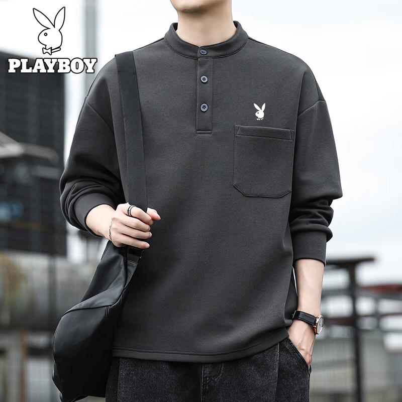 PLAYBOY Men s American Retro Crewneck Sweatshirt L