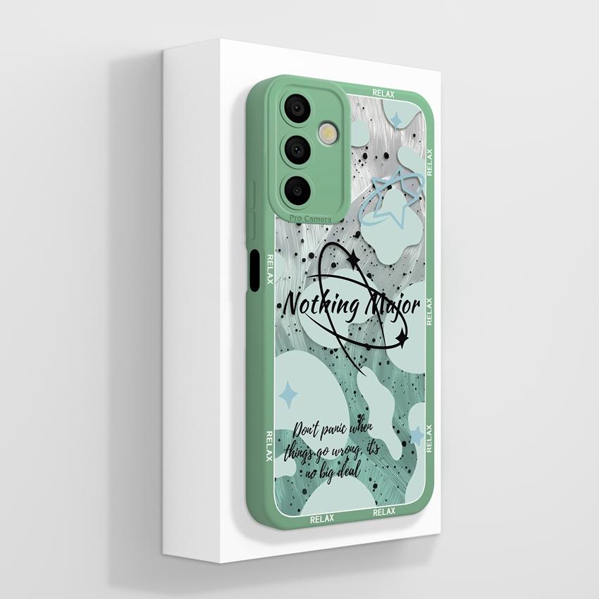 For Samsung Galaxy A15 A16 A14 M15 M16 F13 F15 Cover Case Cute Cartoon Astronaut Pattern Liquid Silicone Anti Drop Protective Shell For Samsung Casing