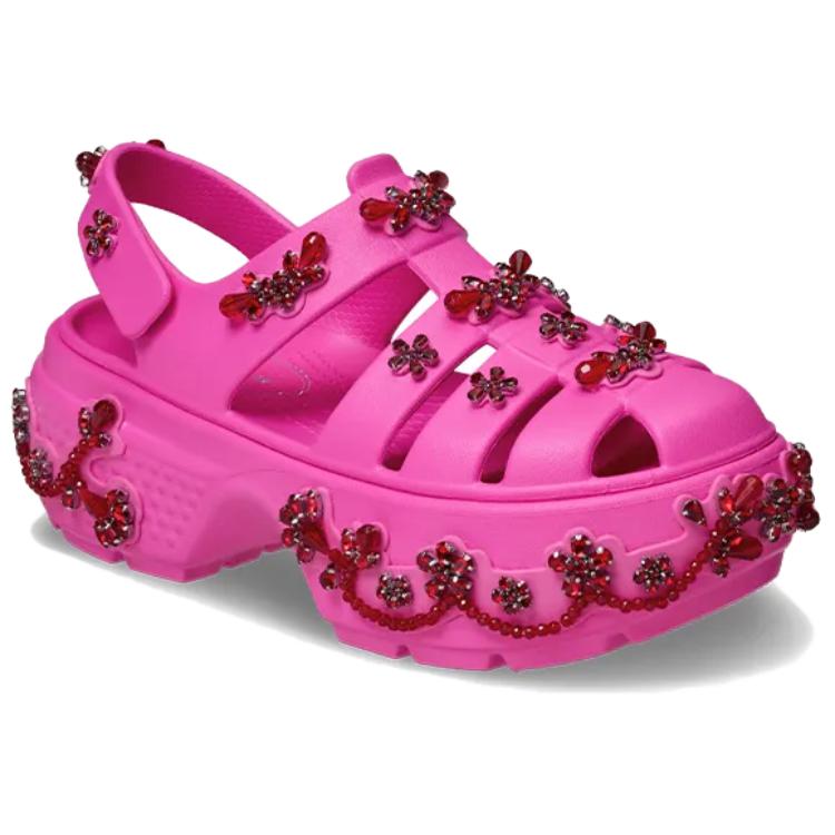 Simone Rocha X Crocs Snow House Comfortable Versatile Roman Sandals Unisex Sandals Pink 211428-6QQ