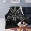 YAZ Amazigh Symbol Tamazight People Blanket Soft Warm Flannel Throw Blanket Plush for Bed Living Room Picnic Travel Home Sofa