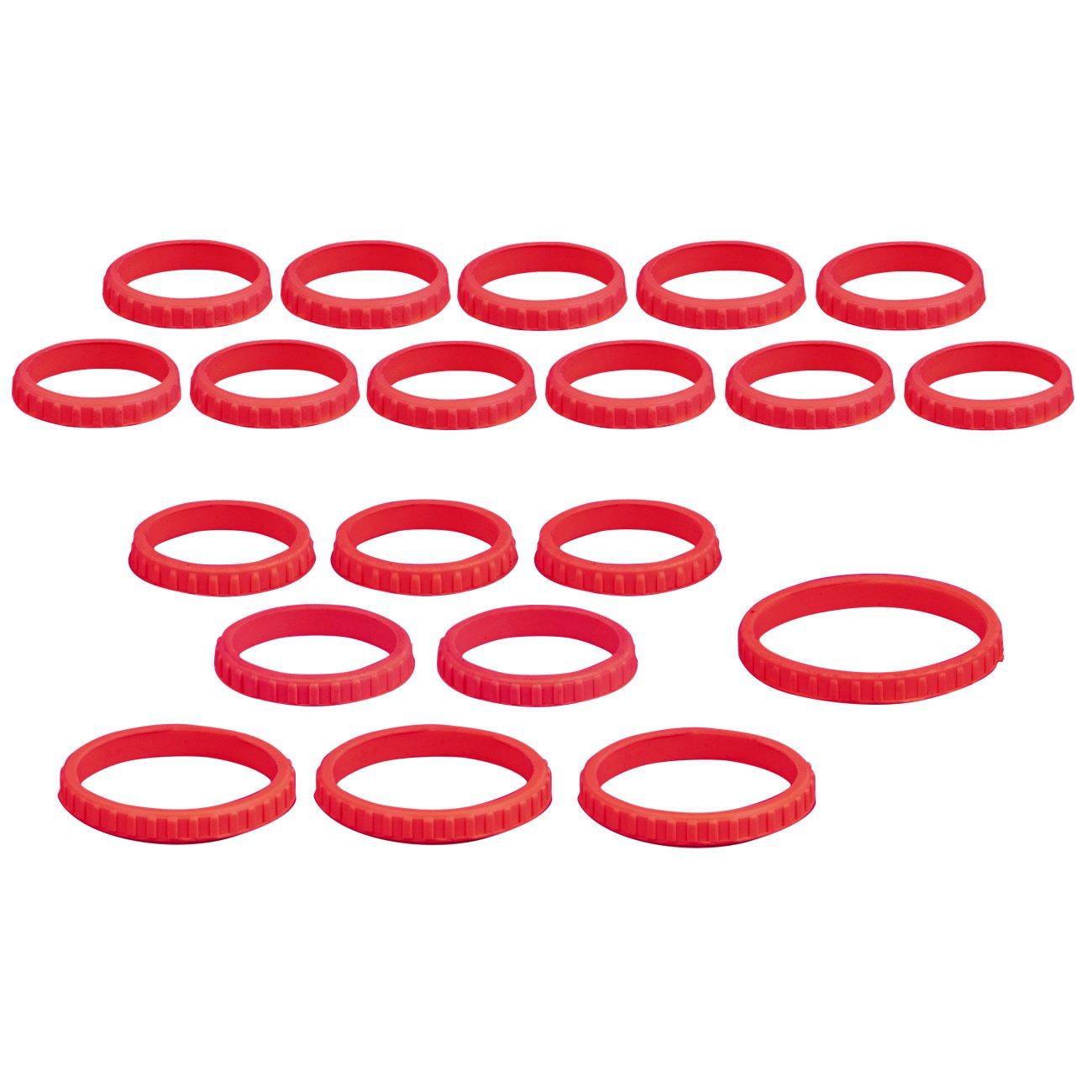 

Kyoto Machinery Tools Nepros Rubber Ring Set for Socket Set NTYR20RX (KTC) 9.5mm (3/8 inch) червоний