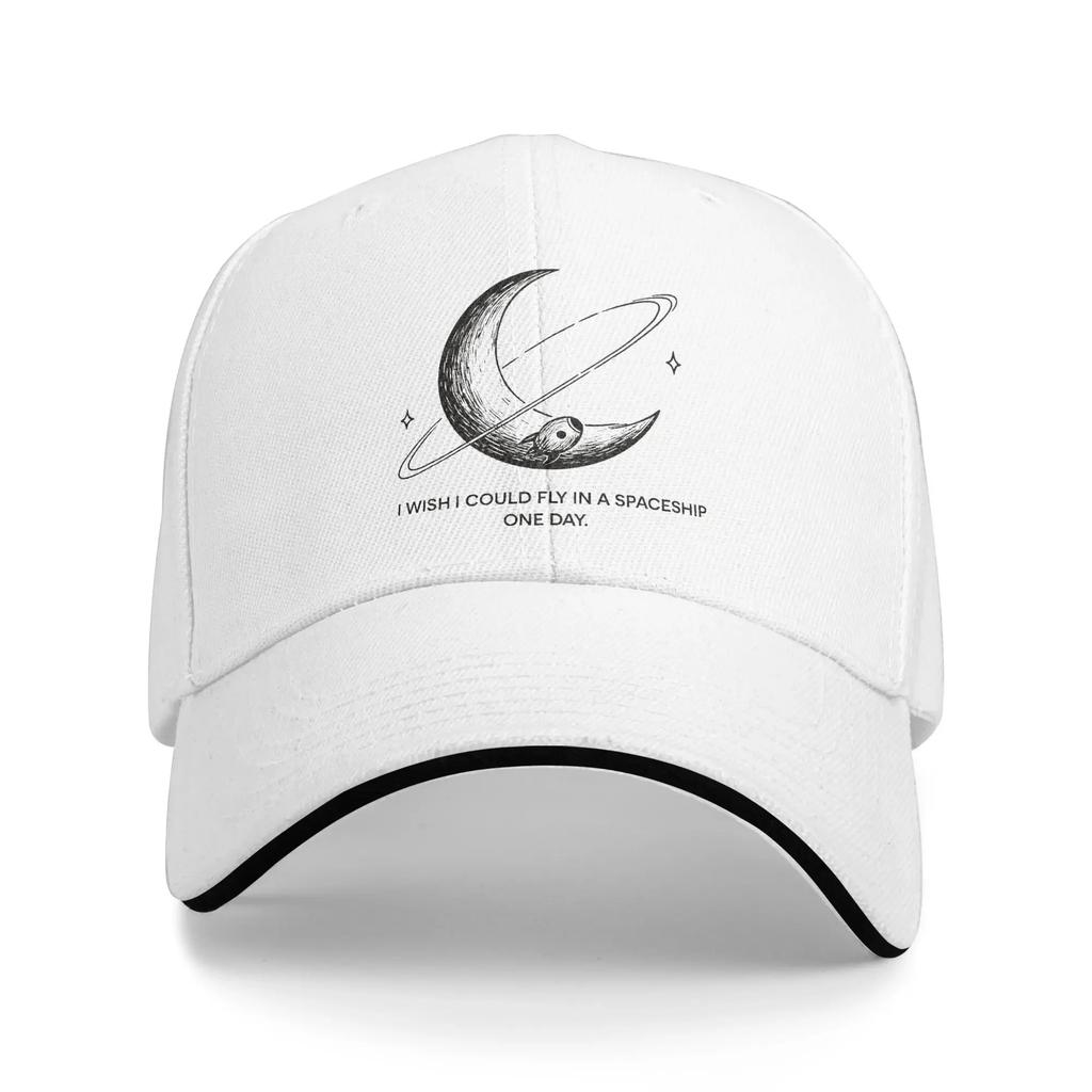 Moon Sun Baseball Cap Summer Women Unisex I Wish I Could Fly Black Design Hip Hop Hats Breathable Casual Caps