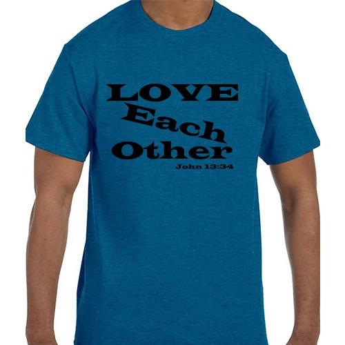 Christian Jesus Love Each Other John 13:34 Bible Verse T shirt T shirt 2XL