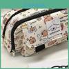 Capybara Style Multi Functional Pen Bag With Durable Canvas Material For School And Office