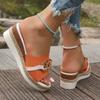Fashion On A Wedge Slippers Soft Women Luxury Shoes Low Platform Big Size Shale Female Beach Rivet Slides Comfort Designer Sabot Hoof He