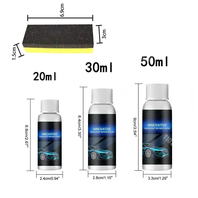 Car Headlight Restoration Crystal Oxidation Yellowing Repair Refurbishment Lens Headlight Polishing Refurbishing Kit Tools