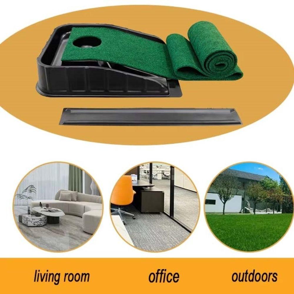 Fairway Trainer Putting Green Mat Auto Ball Return Golf Putter Trainer  Golf Supplies