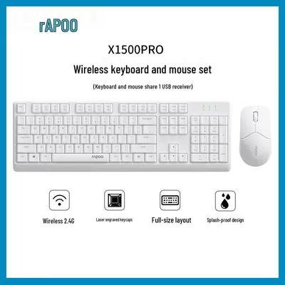 Rapoo X1500PRO Wireless Keyboard Mouse Combo