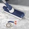 Double-Layer Stainless Steel Brush Adjustable Telescopic Pole Brush Scrapers Brush  Kitchen Use