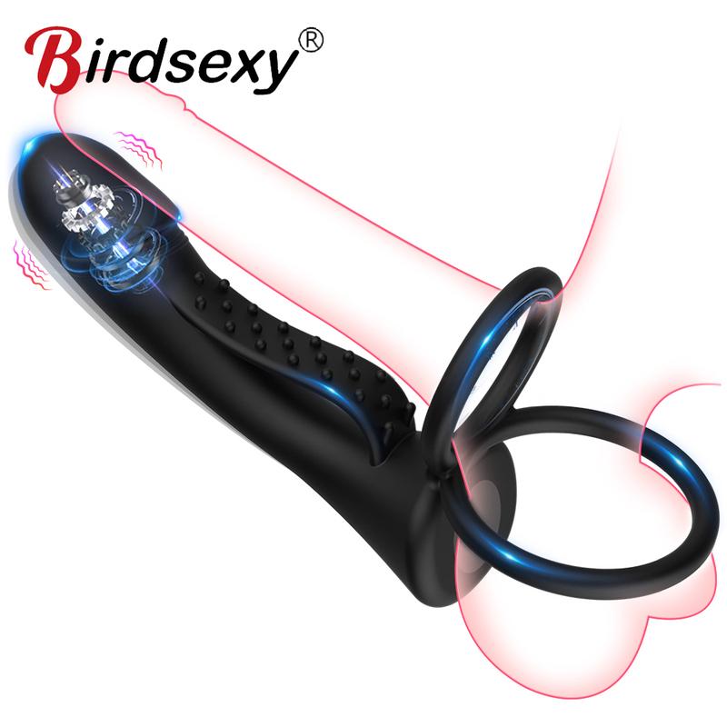 Double Penetration Anal Plug Dildo Butt Plug Vibrator For Men Strap On Penis Massage Vagina Plugs Adult Sex Toys For Couples 18+