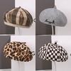 Autumn and Winter Fashion Plush Beret Children Show Their Faces Small Painter Hat Versatile Big Head Circumference Newsboy Hat
