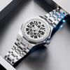 Orologio da uomo con quadrante grande, meccanico a carica manuale, con calendario luminoso, impermeabile, casual, sportivo da uomo, al quarzo