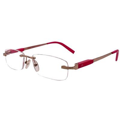 RSINC Smarty Rimless Light Weight Rectangular Unisex Eye Frame Spectacle for All Ages (Pink, Medium) ER Angel 90492 52-14-138 Mm