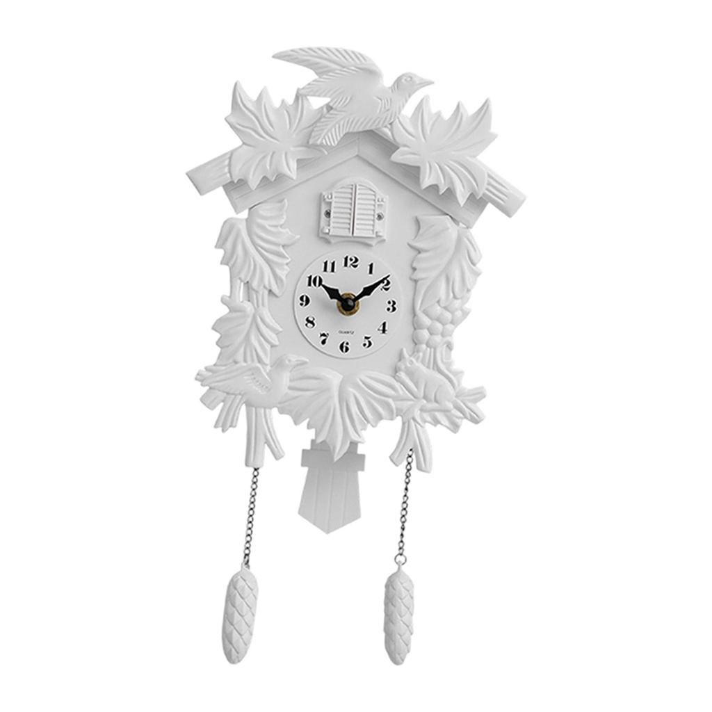 Cuckoos Clock Silent Hourly Chime Gifts Easily Read Ornament Decorative Accessories for Classroom Living Room Cafe Bar Study DEN