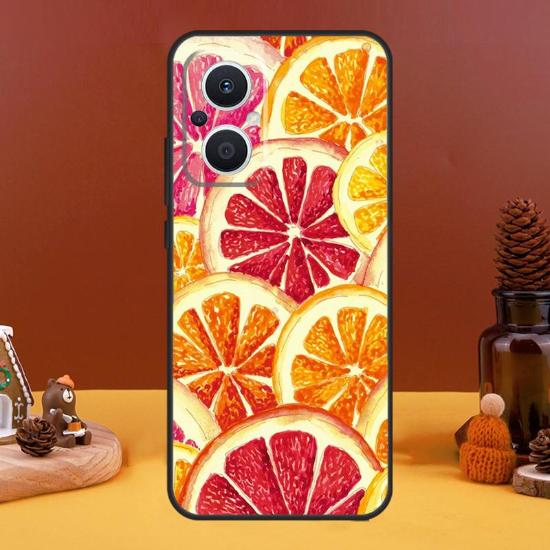 Summer Fruit Lemon Case For OPPO Reno 5 Lite 4 6 7 8 10 Pro 11 F 4Z 5Z 8T OPPO Find X2 X3 Lite X5 X6 Pro Cover