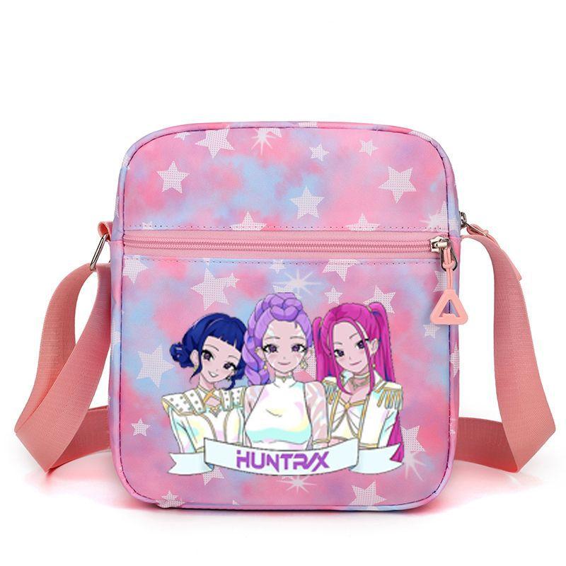 Neue koreanische Kpop Dämonenjägerin Girlgroup Umfeld Bedruckte Umhängetasche Messenger Bag Schultasche Niedlich Große Kapazität