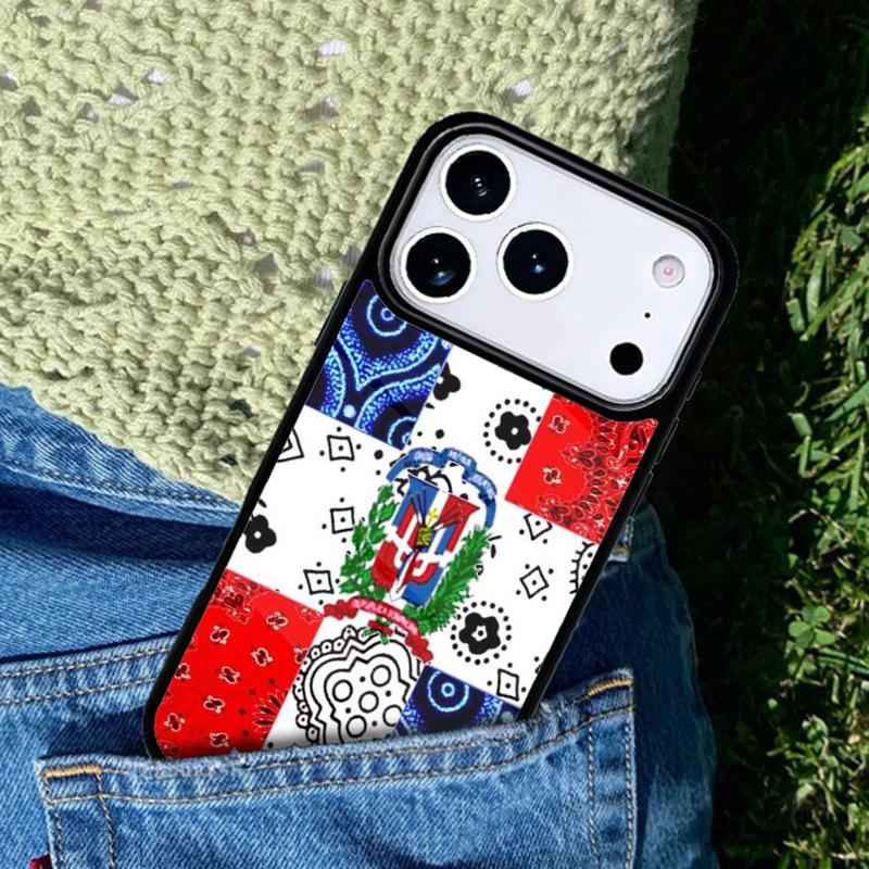 Dominican Republic Flag Phone Case Cover Compatible with for IPhone 17air 16e 15 14 13 12 11Pro Max 17 Air