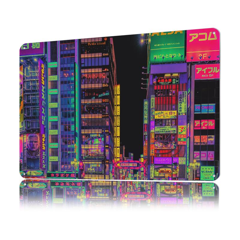 Tokyos Neon Explosion Printed Poster Customized Wall Art Retro Vintage Metal Tin Signs for Custom Plate Modern Home Decoration 20x30cm(7.8x11.8inch)