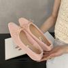 Fashion SUOJIALUN Spring New Women Flat Shoes Fashion Mesh Round Toe Ladies Elegant Mary Jane Shoes Soft Sole Outdoor Dress Ballerinas